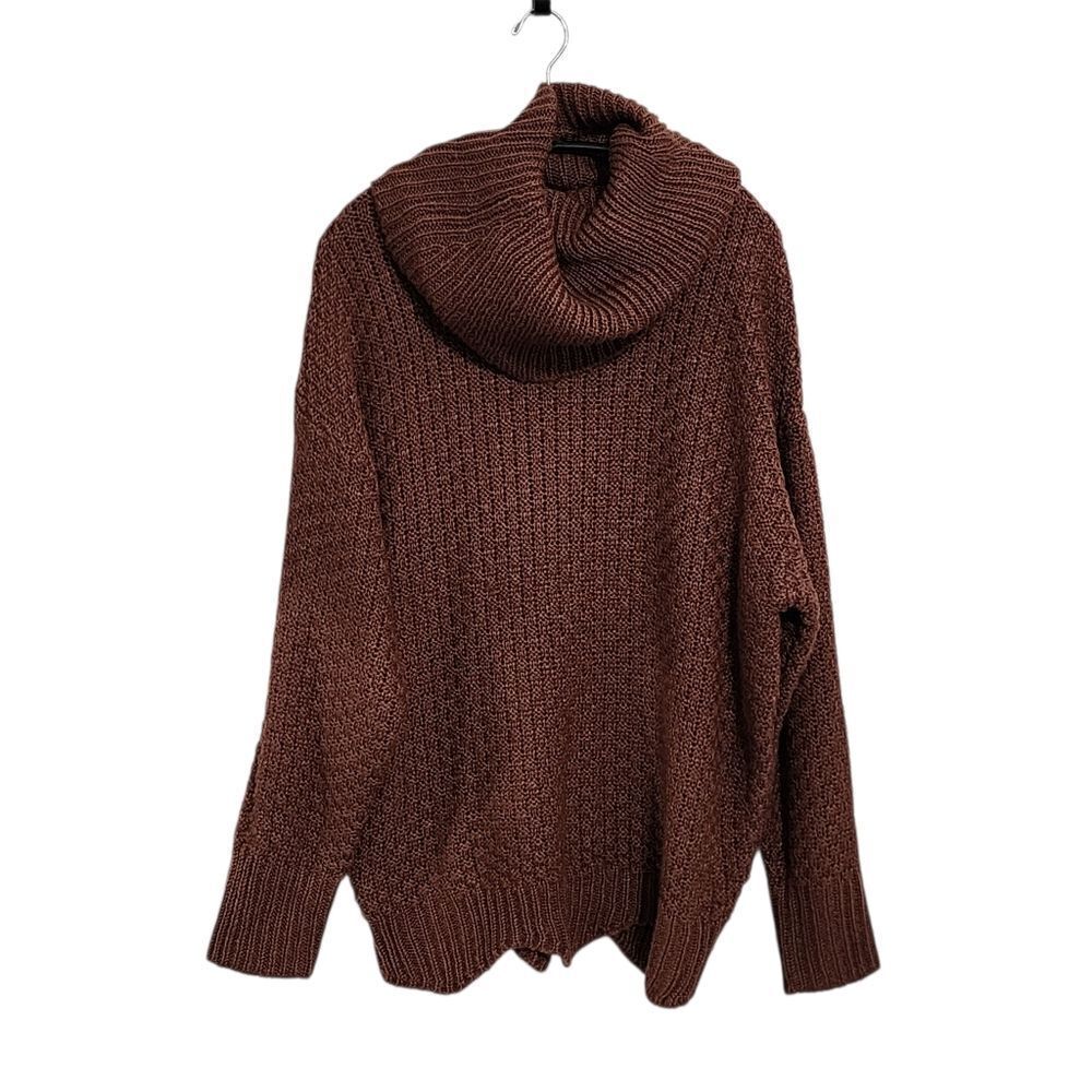 143 Story Sweater M/L Brown Chunky Cowl Neck Cozy